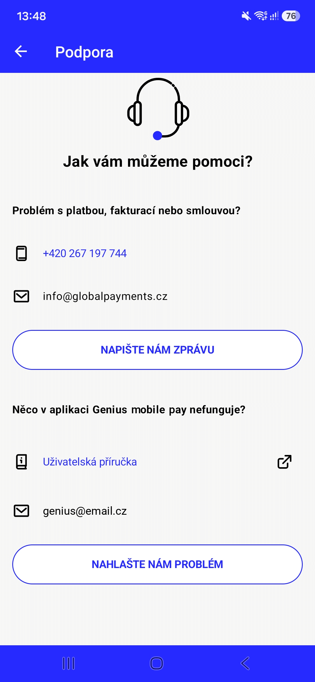 Podpora